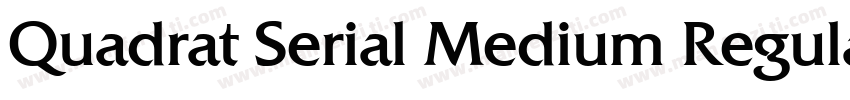 Quadrat Serial Medium Regular字体转换
